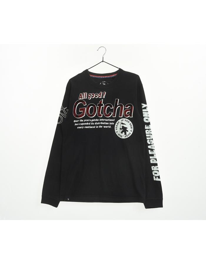 GOTCHA 프린팅 티셔츠/UNISEX M~L