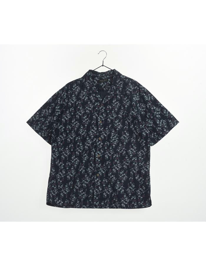 JOHNY PULLS 코튼 패턴 반팔 셔츠/MAN XL
