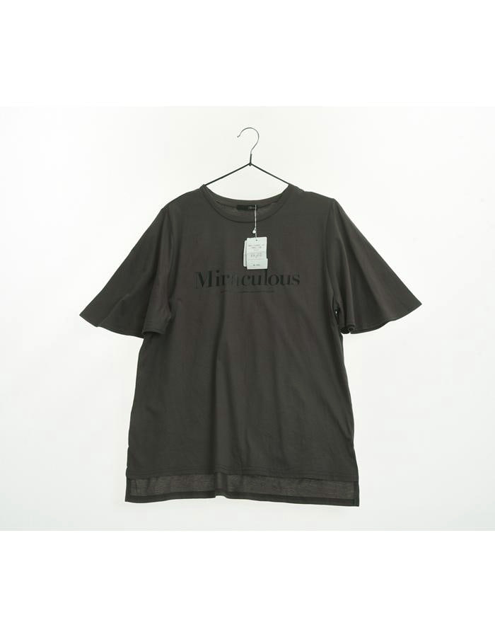 (새상품)JPN 와이드 슬리브 티셔츠/WOMAN L
